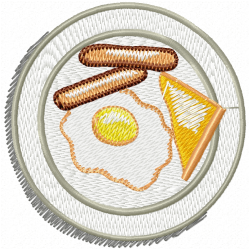 Foods And Sweets Embroidery Design 4